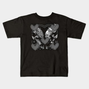 koi fish hearths Kids T-Shirt